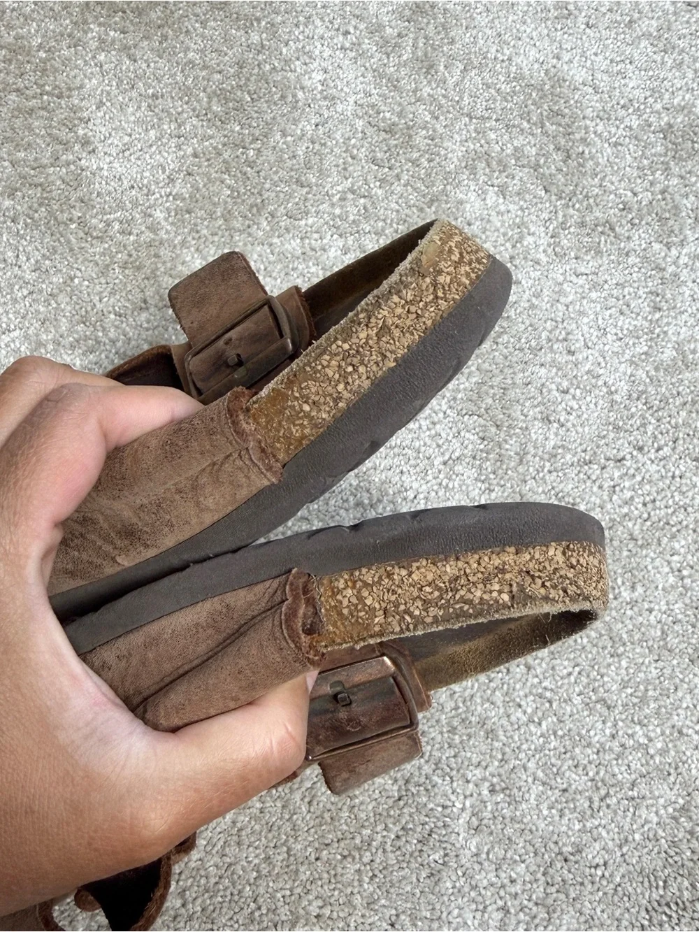 Birkenstock Men’s Arizona Sandals Leather in Habana Oiled Brown 11